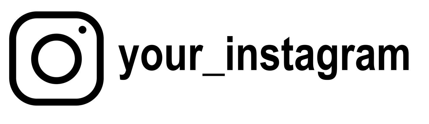 Custom Instagram Handle